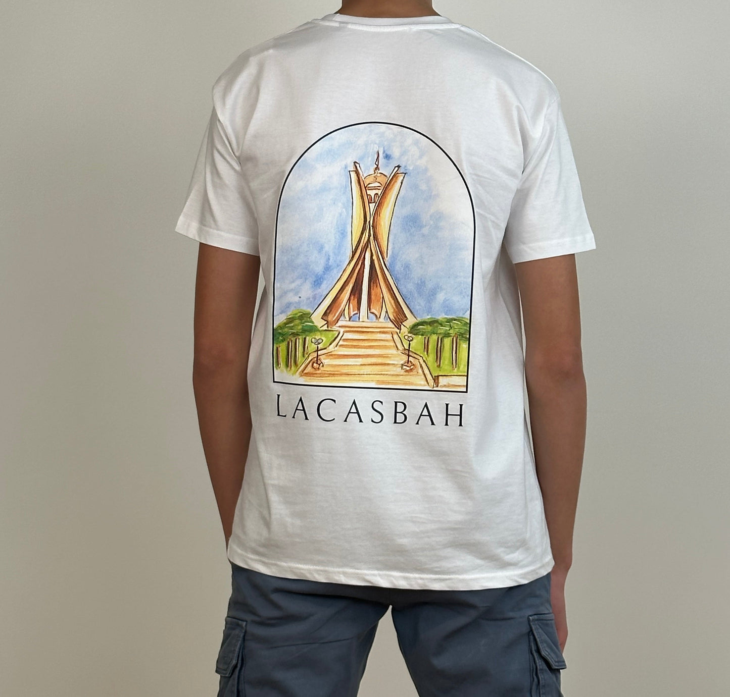 dos t-shirt blanc maqam chahid