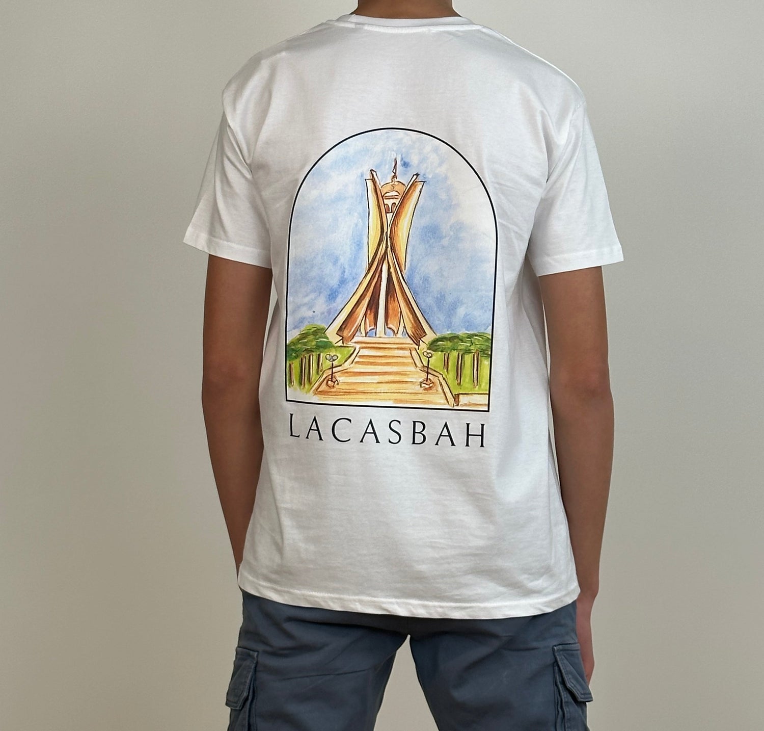 dos t-shirt blanc maqam chahid